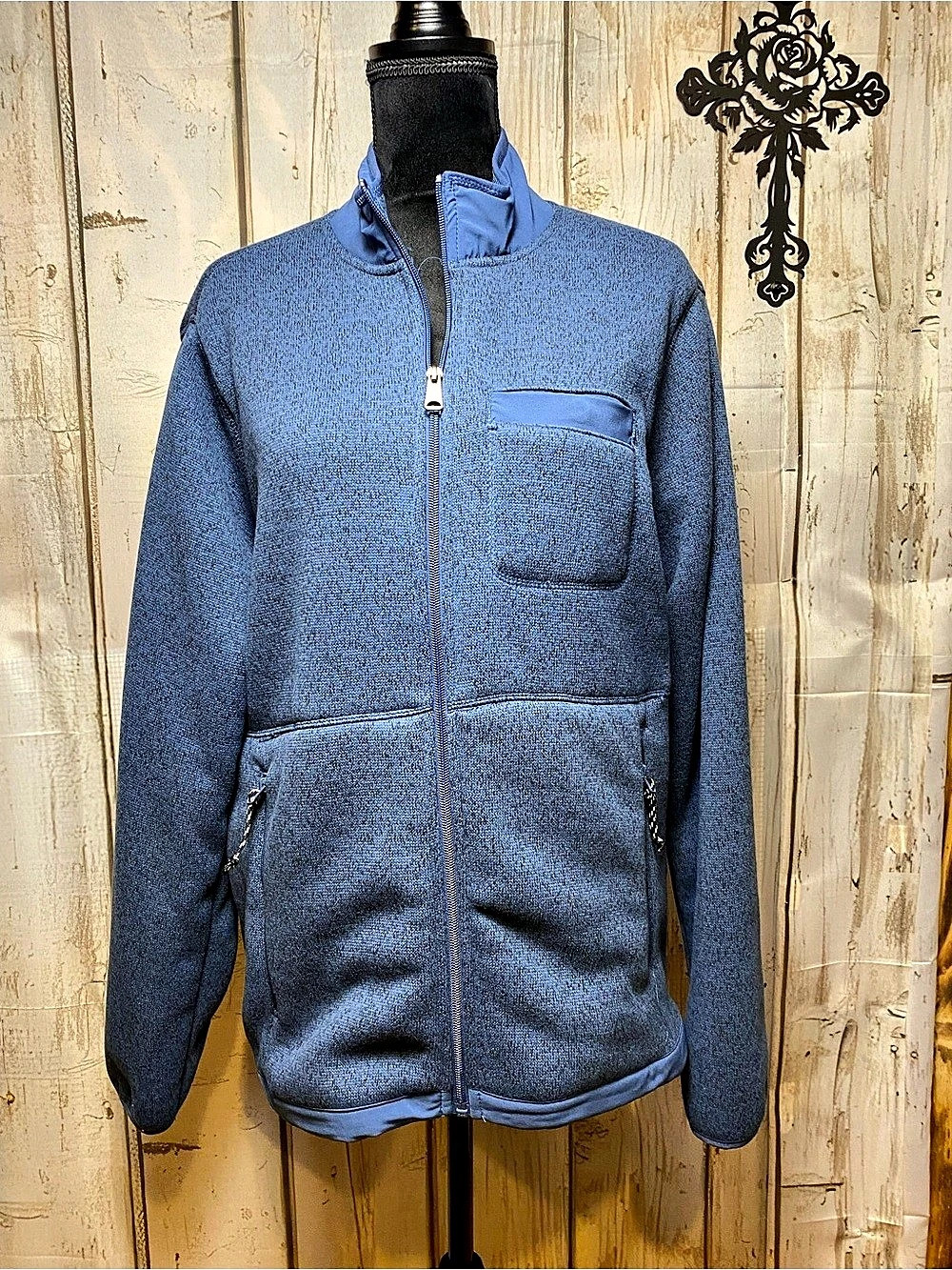 George Blue Fleece Lined Jacket Sz-M